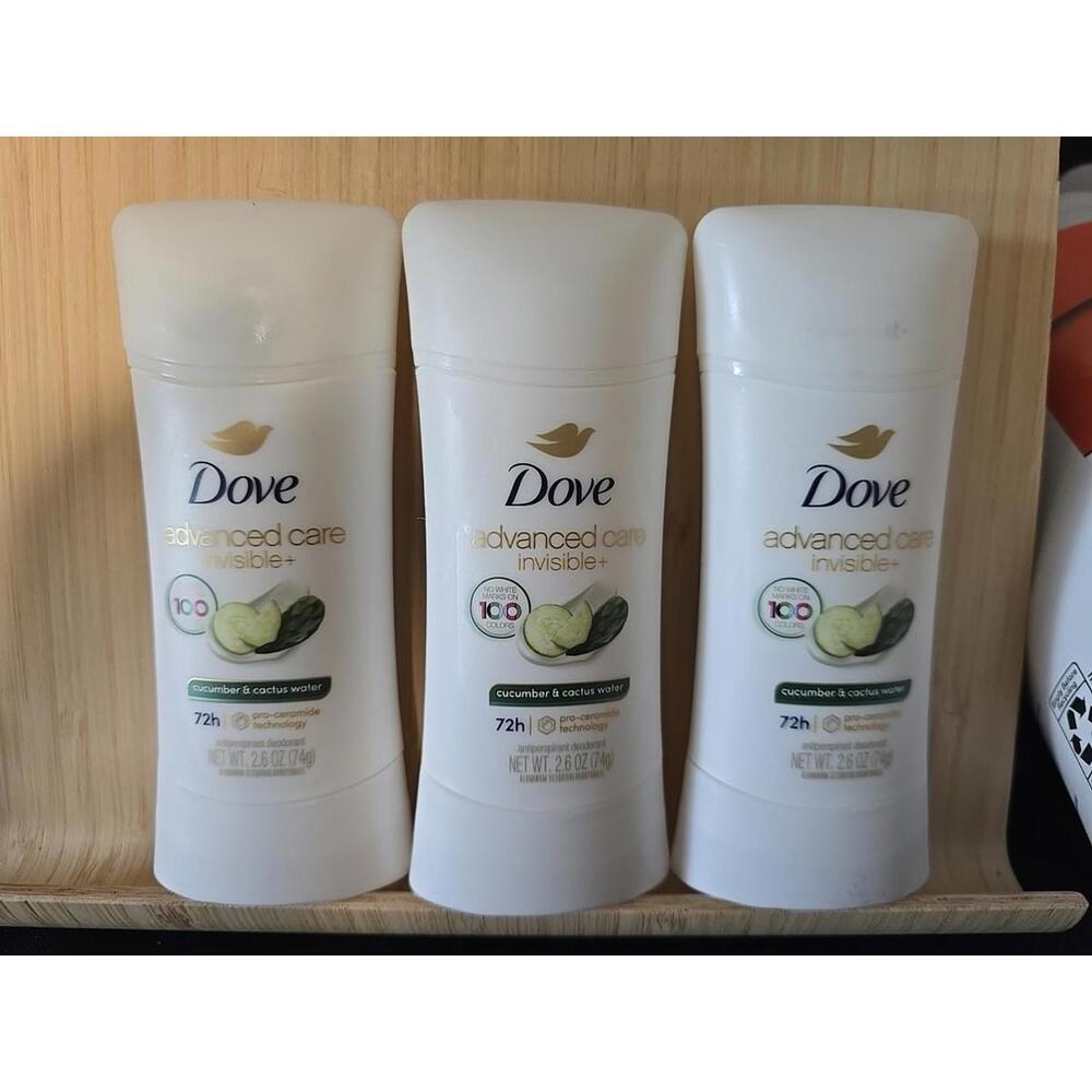 Dove Advanced Care Invisible+Deodorant, 2.6 Ounce (Pack of 3) Exp:2/27-
